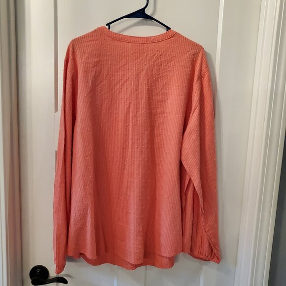 BNWT St. John's Bay Plus Women's Long Sleeve Regular Fit Button-Down Shirt-2X - Picture 6 of 8